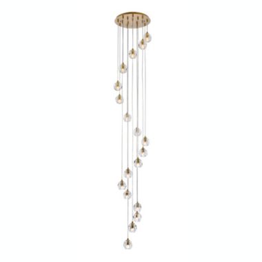Elegant Lighting Luxurious Eren Adjustable Hanging 18 Lights Pendant for Living Room, Kitchen, Bedroom & Hallway, Gold. View a larger version of this product image.