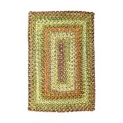 Home Spice Decor 27" x 45" Rectangle Rainforest Ultra Durable Braided Rug