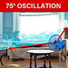 Alternate image 3 for Brentwood 3 Speed 12in Oscillating Stand Fan in Blue