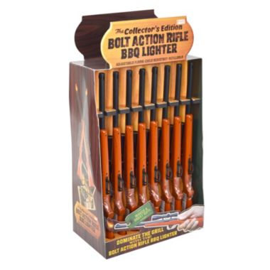 G.E.I. Bolt Action Rifle BBQ Lighter - Multipurpose Utility Candle Fireplace Camping Bonfire Lighter, Refillable. View a larger version of this product image.