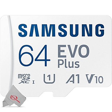 Samsung 64GB EVO Plus UHS-I microSDXC Memory Card with SD Adapter - 3 Pack. View a larger version of this product image.