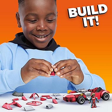 Hot Wheels &#63;Mega Twin Mill Construction Set, Building Toys for Kids. View a larger version of this product image.
