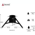 Alternate image 3 for Tree Nest Medium Red Geometric Christmas Tree Stand