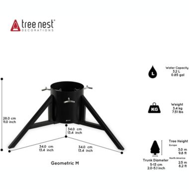 Tree Nest Medium Red Geometric Christmas Tree Stand. View a larger version of this product image.