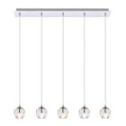 Alternate image 0 for Elegant Lighting Luxurious Eren Adjustable Hanging 5 Lights Pendant for Living Room, Kitchen, Bedroom & Hallway, Chrome
