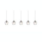 Alternate image 2 for Elegant Lighting Luxurious Eren Adjustable Hanging 5 Lights Pendant for Living Room, Kitchen, Bedroom & Hallway, Chrome