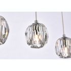 Alternate image 3 for Elegant Lighting Luxurious Eren Adjustable Hanging 5 Lights Pendant for Living Room, Kitchen, Bedroom & Hallway, Chrome