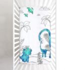 Alternate image 1 for JumpOff Jo Fitted Crib Sheet - Cotton Crib Sheet for Standard Sized Crib Mattresses - Hypoallergenic and Breathable - 28 x 52 Inches - Tiny Dinosaur