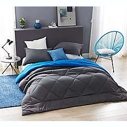 Byourbed Oversized Reversible Comforter - Twin XL - Granite Gray/Pacific Blue