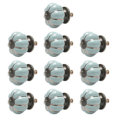 10pcs Silver Drawer Knobs Set Vintage Tone Round Cabinet Cupboard Pull Furniture Handles and Knobs with Screw 