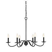 Trade Winds Lighting 6-Light Chandelier In Aged Iron - TW10042AI