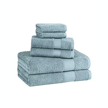 Classic Turkish Towels Genuine Cotton Soft Absorbent Luxury Madison 6 Piece Set With 2 Bath Towels, 2 Hand Towels, 2 Washcloths. View a larger version of this product image.