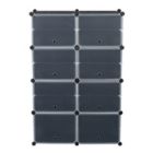 Alternate image 2 for Inq Boutique 7-Tier Portable 28 Pair Shoe Rack Organizer 14 Grids Tower Shelf Storage Cabinet Stand Expandable for Heels, Boots, Slippers, Black RT