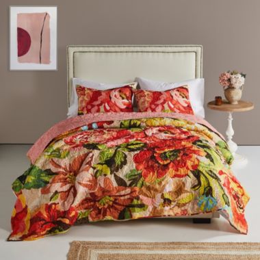 Greenland Home Senna Modern Boho Quilt Set, 3-Piece King/Cal King, Harvest. View a larger version of this product image.