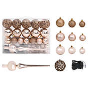 Home Life Boutique 61 Piece Christmas Ball Set with Peak and 150 LEDs