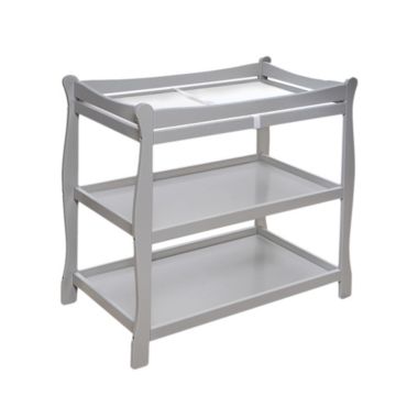 Badger Basket Co. Kids Sleigh Style Changing Table - Gray. View a larger version of this product image.
