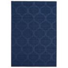Alternate image 0 for Chaudhary Living 6.5' x 9.5' Navy Blue Moroccan Rectangular Outdoor Area Throw Rug