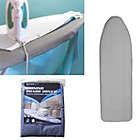Alternate image 1 for AllTopBargains 1-Piece 54" Silicone Coated Ironing Board Cover Pad