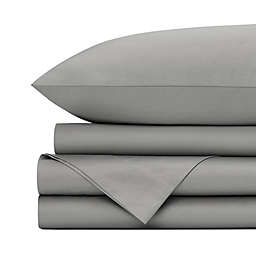 Standard Textile Home - Luxe Sheet Set (Paragon), Flint Gray, Twin