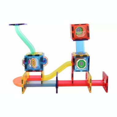 Link Magnetic Tile Building Roller Coaster Kids Block 61 Piece Set Educational Toys For Children Ages 3 Years Plus. View a larger version of this product image.