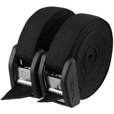 NRS 15' Buckle Bumper Tie Down Strap Pair Stealth Black. View a larger version of this product image.