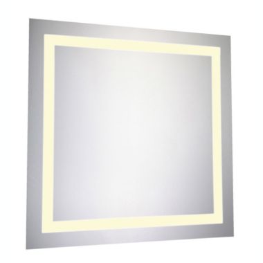 Elegant Decor Lighting LED Electric Mirror Square 28"W x 28"H Dimmable 3000K. View a larger version of this product image.