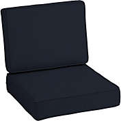 Arden Selections ProFoam EverTru Acrylic Patio Cushions Deep Seat Set, Classic Navy Blue, 24 x 24 x 6"