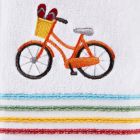 Alternate image 2 for Saturday Knight Ltd Paradise Beach Fun Embroidery Bath Hand Towel Set - 2 Piece - 16x26", White