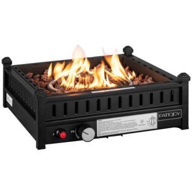 Slickblue 16.5 Inch Tabletop Propane Fire Pit with Simple Ignition System-Black. View a larger version of this product image.