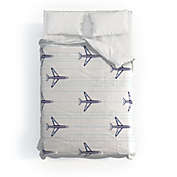 Deny Designs Vy La Airplanes And Stripes Comforter