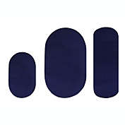 Better Trends Alpine Collection 3 Piece Rug Set in Navy Solid
