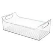 mDesign Plastic Storage Organizer Bin for Kids Supplies with Handles