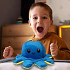Alternate image 3 for Link Moody Reversible Emotion Octopus Plushie Sad/Happy Express Your Emotions Moody Plush Toy Sensory Fidget Toy for Stress Relief -  Yellow/Blue