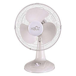 Hauz DF1-12 - 12 Inch Standing Fan, Oscillating, White