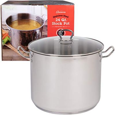 32 Qt Stock Pot W/Lid Stainless Steel Commercial Grade NSF Certified *Professi 