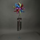 Alternate image 2 for Things2Die4 Set of 2 Metal Rainbow Wind Spinner Hanging Chimes Outdoor Decor Garden 46 Inches