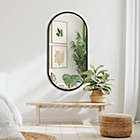 Alternate image 1 for Americanflat Framed Black Oval Mirror 19.7" x 39.4" - Wall Mirror for Bathroom, Living Room, Bedroom - Modern Round Frame Mirror