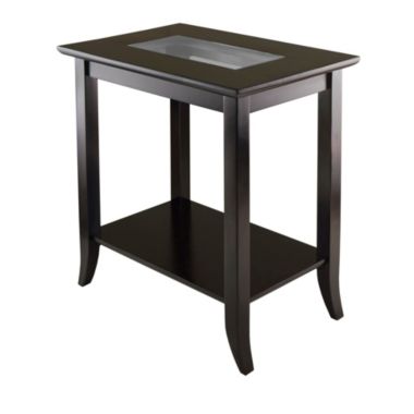 Genoa Rectangular End Table, Espresso. View a larger version of this product image.