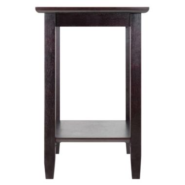 Genoa Rectangular End Table, Espresso. View a larger version of this product image.