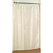Carnation Home Fashions E" x tra Long Polyester Fabric Shower Curtain Liner - Ivory 70" x 96"