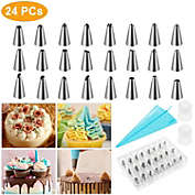 Stock Preferred 24-Pieces Stainless Steel Cake Decorating Supplies Kit
