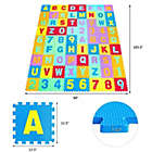 Alternate image 2 for Slickblue Kids Foam Interlocking Puzzle Play Mat with Alphabet and Numbers 72 Pieces Set