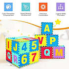 Alternate image 3 for Slickblue Kids Foam Interlocking Puzzle Play Mat with Alphabet and Numbers 72 Pieces Set