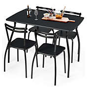 Slickblue 5 Pieces Dining Table Set with 4 Chairs