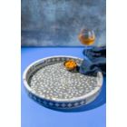 Alternate image 1 for GAURI KOHLI Jodhpur Mother of Pearl Decorative Tray - Gray, 18"