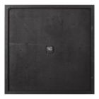 Alternate image 1 for HomeRoots Decor Square Distressed Wood and Metal Wall Clock with Vintage Touch - 321222