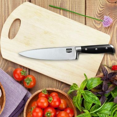 Utopia Home 1-Piece Chef Knife 8" Cooking Knife with Sheath. View a larger version of this product image.
