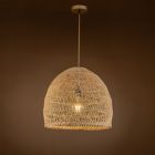 Alternate image 2 for ELE Light & Decor Aura 1-Light Brown Pendant Design Pendant Light with Rattan Shade