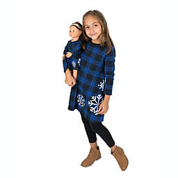 Leveret Girls and Doll Cotton Dress Plaid