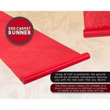 Stock Preferred 100ft. Red Carpet Aisle Runner. View a larger version of this product image.
